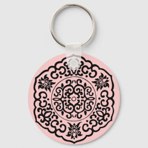 Chinese Medallion back Key Ring