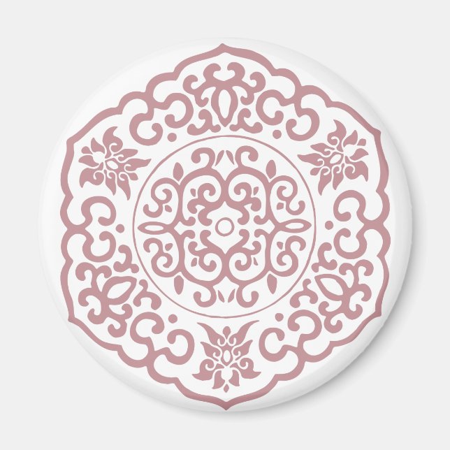 Chinese Medallion pink Magnet (Front)