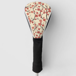 Chinese Meihua Coral Blossom Charcoal Branch Golf Head Cover