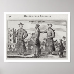 Chinese Men, a General Description from an account Poster