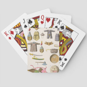 Chinese military arms and apparel, illustration fr playing cards