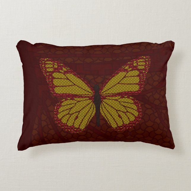 Chinese Monarch Accent Pillow (Front)