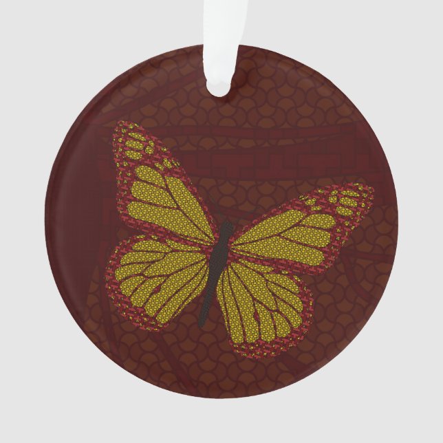 Chinese Monarch Acrylic Ornament (Front)