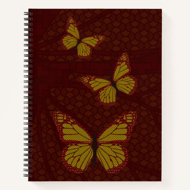 Chinese Monarch Spiral Notebook (Front)