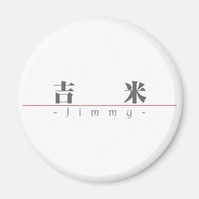 Chinese name for Jimmy 22417_3.pdf Magnet (Front)