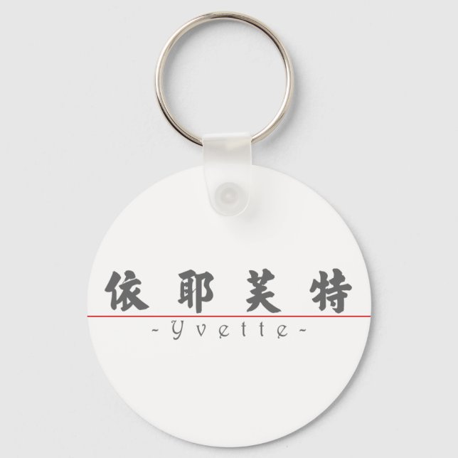 Chinese name for Yvette 20383_4.pdf Key Ring (Front)