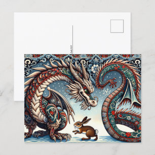 Chinese New Lunar Year of Dragon, Postcrossing Postcard