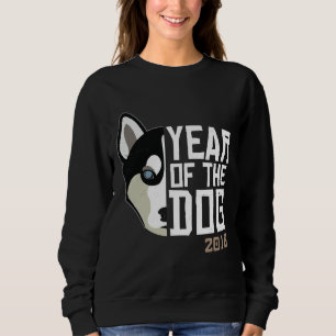 Chinese New Year 2018 Year Of The Dog Siberian Hu Sweatshirt