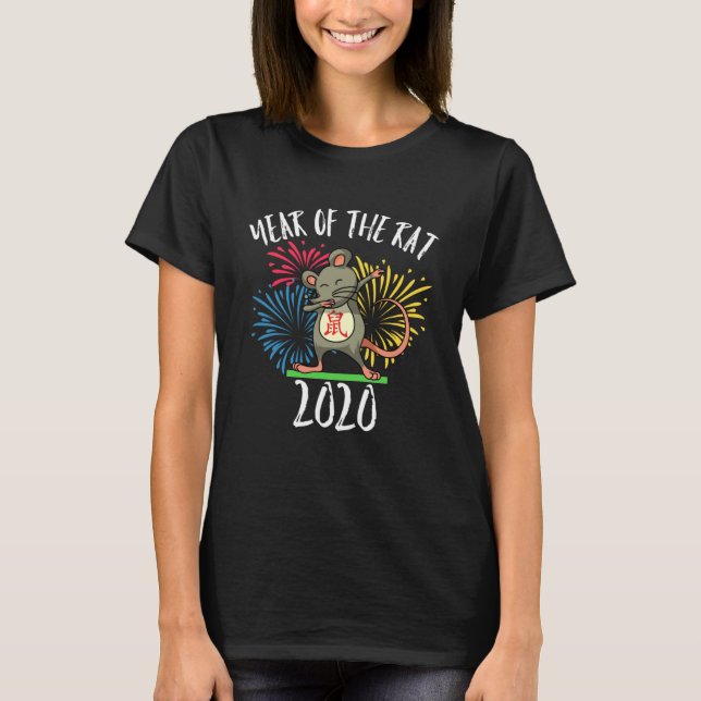 Chinese New Year  2020 Men Women Kids Year of the  T-Shirt (Front)