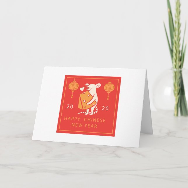 Chinese New Year 2020 Rat Card (Front)
