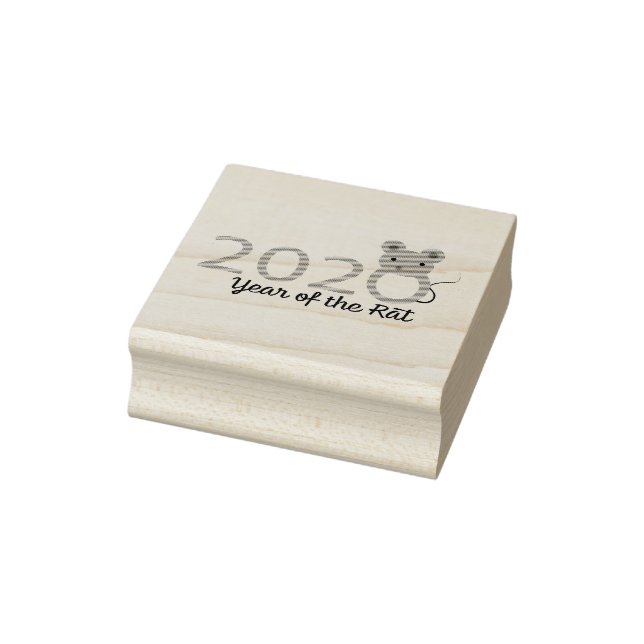Chinese New Year 2020 Year of the Rat Rubber Stamp (Stamp)