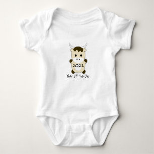 Chinese New Year 2021 Year of the Ox Baby Bodysuit