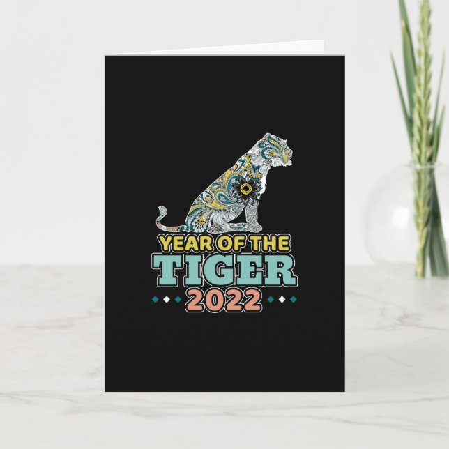 Chinese New Year 2022 - White Tiger Card (Front)