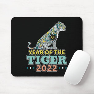 Chinese New Year 2022 - White Tiger Mouse Pad