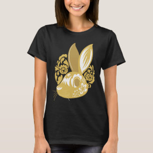 Chinese New Year 2023 Happy Rabbit with flowers an T-Shirt
