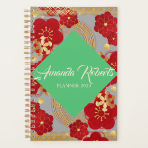 Chinese New Year 2023 Rabbit  Plum Blossom Flowers Planner