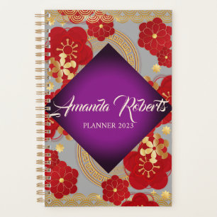 Chinese New Year 2023 Rabbit Plum Blossom Flowers Planner