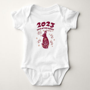 Chinese New Year 2023 - Year of the Rabbit Baby Bodysuit