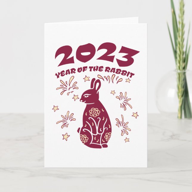 Chinese New Year 2023 - Year of the Rabbit Card (Front)