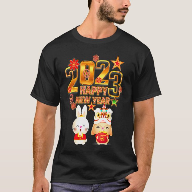 CHINESE NEW YEAR 2023 Year Of The Rabbit Women Men T-Shirt (Front)