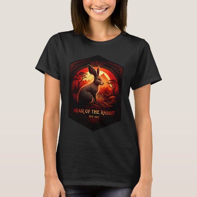 Chinese New Year 2023 Zodiac Lunar New Year Of The T-Shirt (Front)