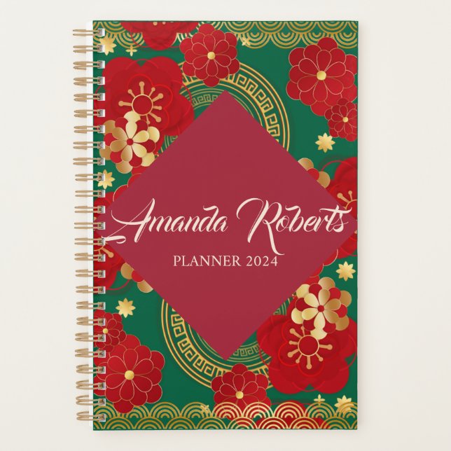 Chinese New Year 2024 Blossom Flowers Planner (Front)