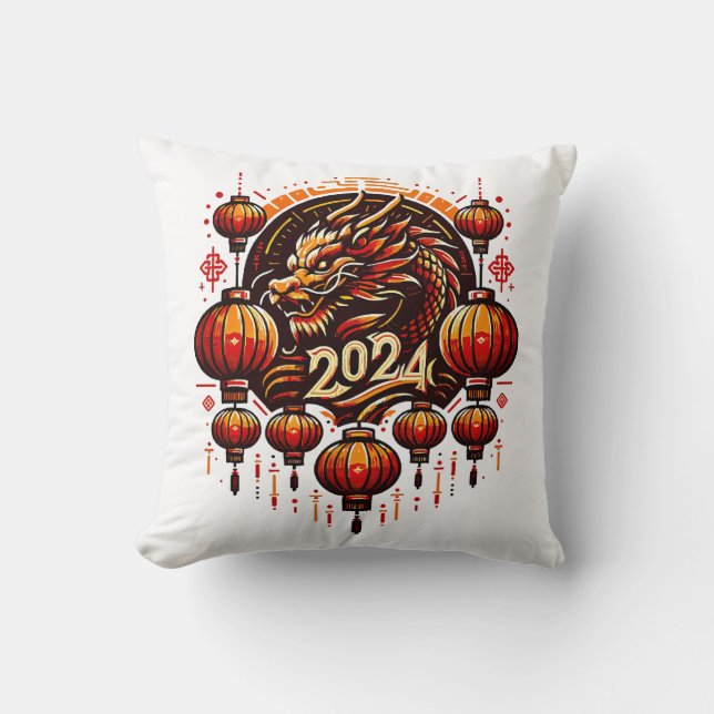  chinese new year 2024 cushion (Front)