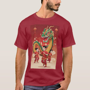 Chinese New Year 2024 Dragon Dance T-Shirt