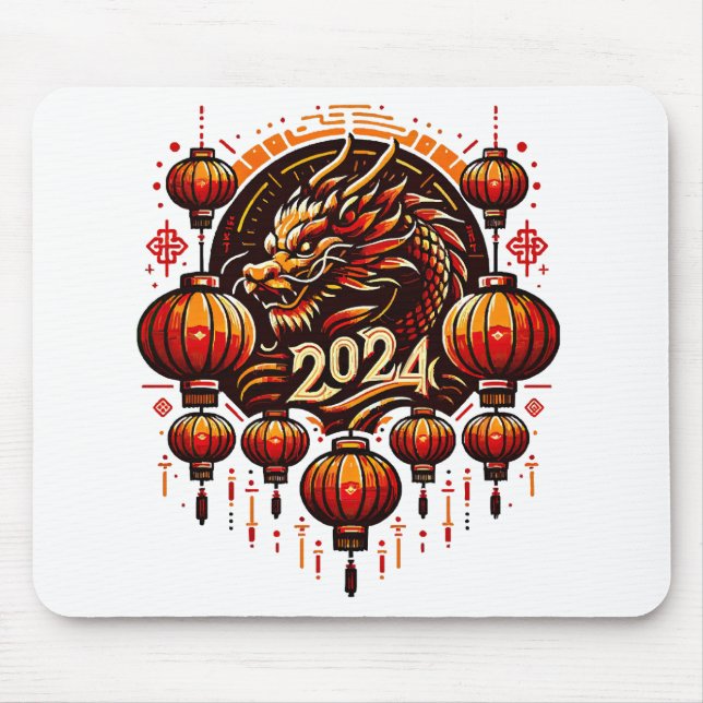  chinese new year 2024 mouse pad (Front)