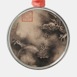 Chinese New Year 2024 Painting Dragon RO Metal Tree Decoration