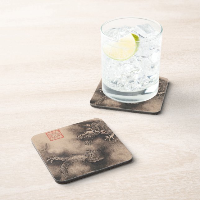 Chinese New Year 2024 Painting Dragon squC Coaster (Right Side)