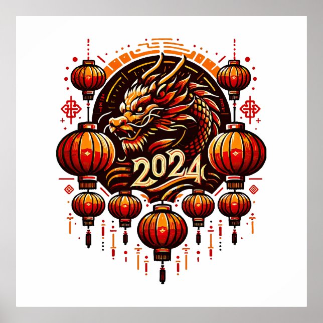  chinese new year 2024 poster (Front)