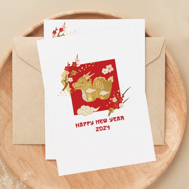 Chinese New Year 2024 Year Of Dragon Holiday Card (Creator Uploaded)