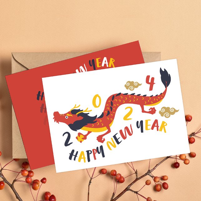 Chinese New Year 2024 Year Of Dragon Holiday Card (Creator Uploaded)