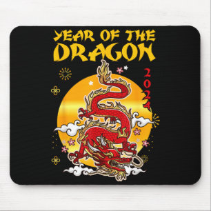Chinese New Year 2024 Year Of Dragon Lunar New Yea Mouse Pad