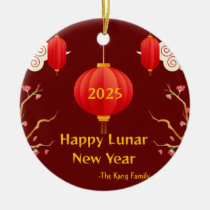 Chinese New year 2025 Ceramic Ornament