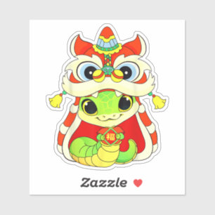 Chinese New Year 2025 Cute Baby Snake Dragon