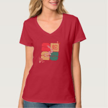 Chinese New Year 2025 Snake Zodiac Women’s V-neck