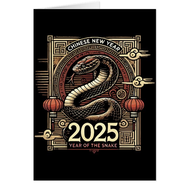 Chinese New Year 2025 Year of the Snake Lunar Year (Front)