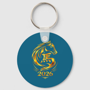 Chinese new year 2026 fire horse key ring