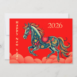 Chinese new year 2026 holiday card