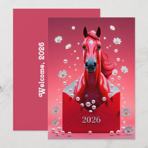 Chinese new year 2026 holiday card