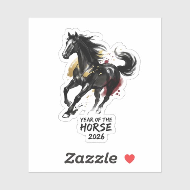 Chinese New Year 2026 Horse Art (Sheet)