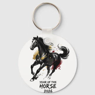 Chinese New Year 2026 Horse Art Key Ring