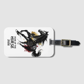 Chinese New Year 2026 Horse Art Luggage Tag