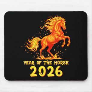 Chinese New Year 2026 Horse Happy Chinese New Year Mouse Pad