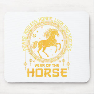 Chinese New Year 2026 Horse Happy Chinese New Year Mouse Pad