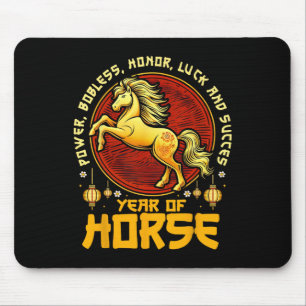Chinese New Year 2026 Horse Happy Chinese New Year Mouse Pad