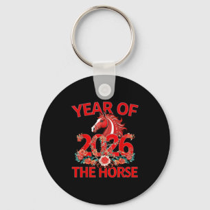Chinese New Year 2026 Horse Zodiac Funny Lunar Ani Key Ring