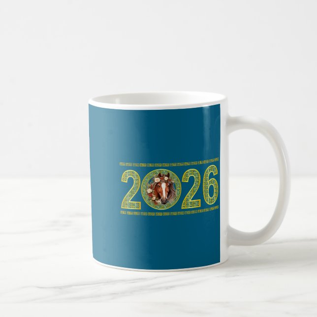 Chinese New Year 2026 Of The Horse Lunar New Year  Coffee Mug (Right)